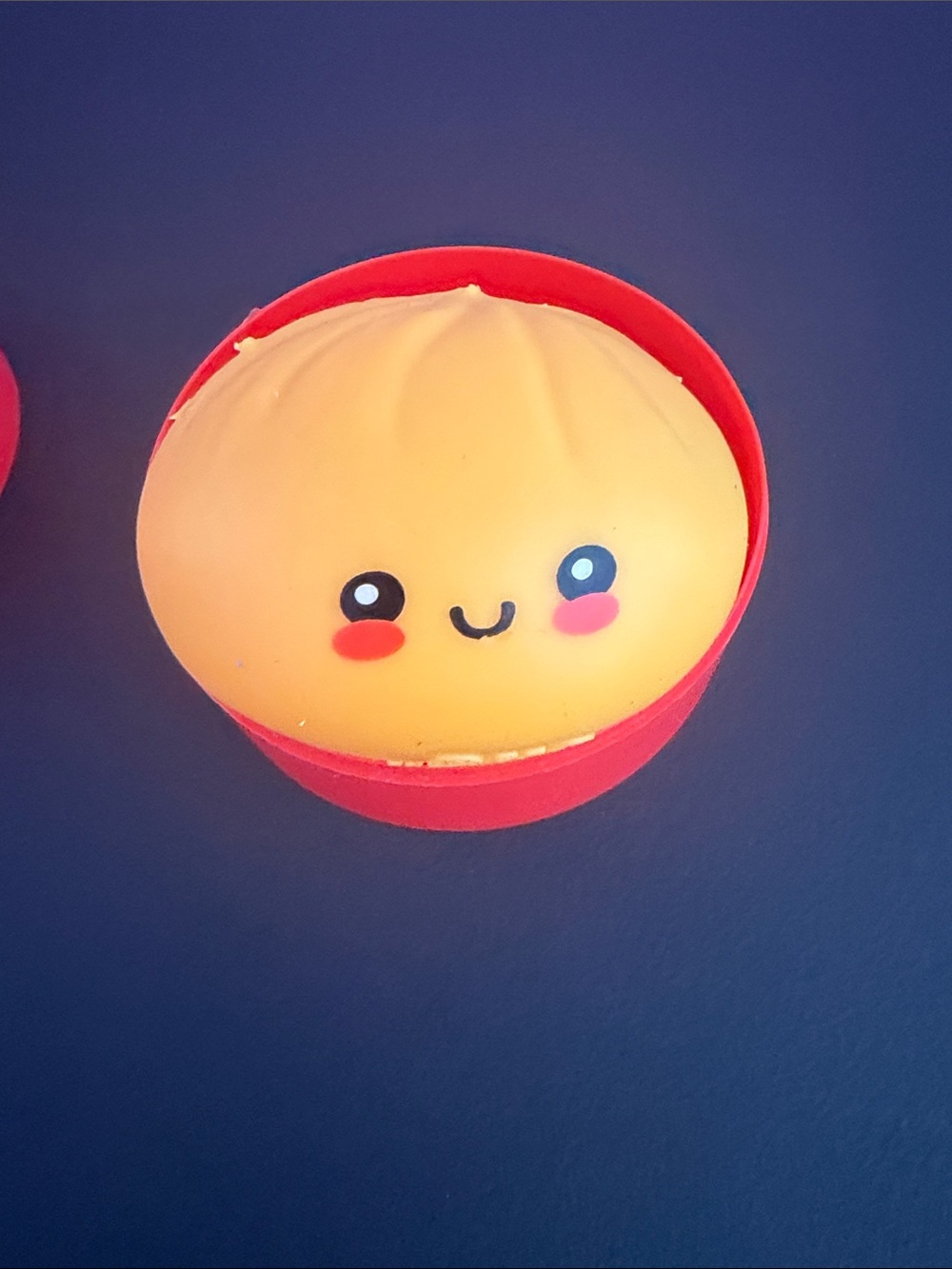 Cute Yellow Squishy Dumpling Toy in Red Cup - Kids Toy